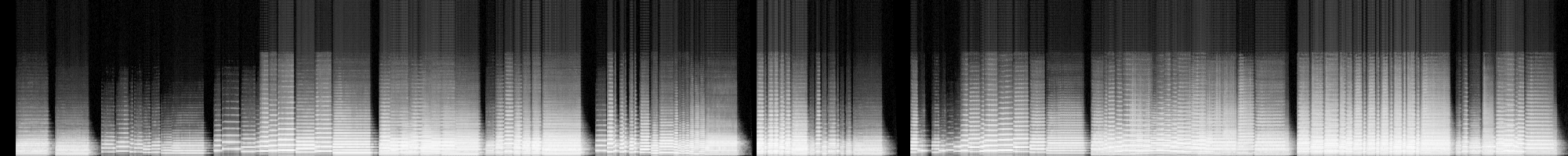 Spectrogram representation of audio